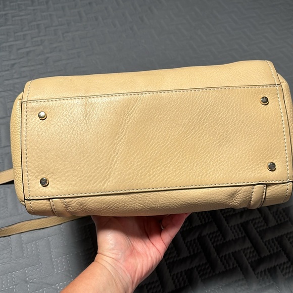 Kate Spade Claremont Drive Marcella Cashew Tan Satchel Handbag, GUC - Picture 6 of 16